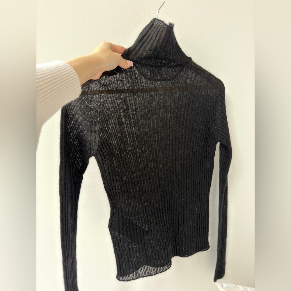 Saint Laurent Semi Sheer Knit Sweater
